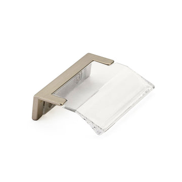 Schaub Positano - Edge Pull - Clear & Smoke - 32 mm cc & 128 mm cc